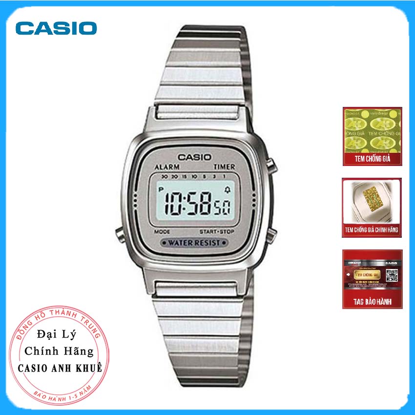 Đồng Hồ Casio Nữ Dây Thép LA670WA-7DF