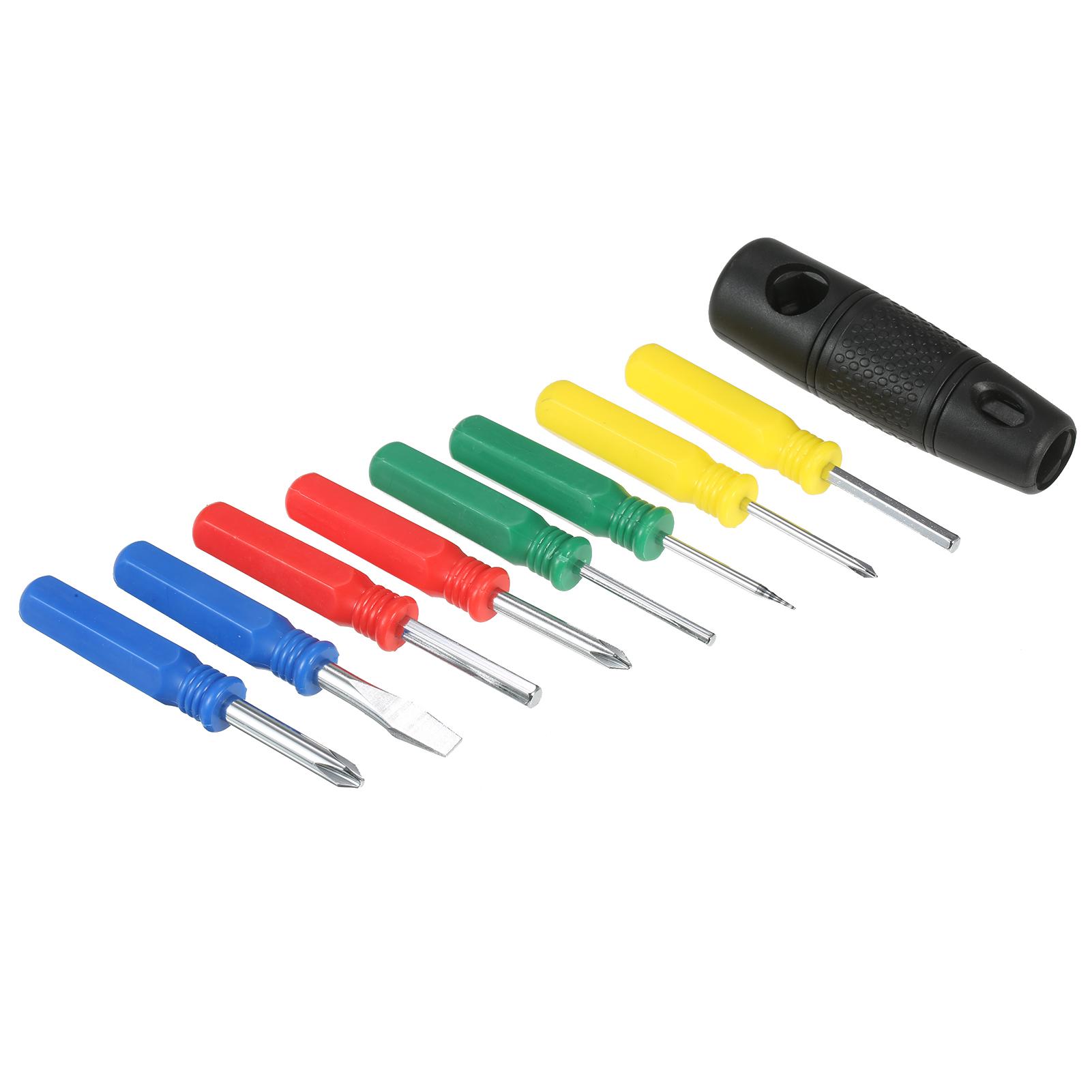 9-In-1 Precision Magnetic Screwdriver Set Include Phillips Slotted with Multifunction Wrench Handle Electronic Device