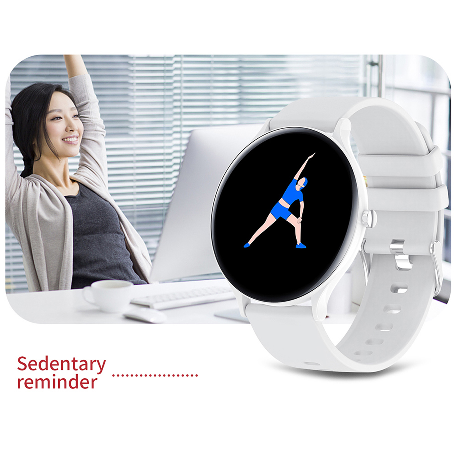 Đồng hồ thông minh QW13 Màn hình TFT 1,28 inch IP67 chống thấm nước Nhịp tim giấc ngủ Máy đo huyết áp