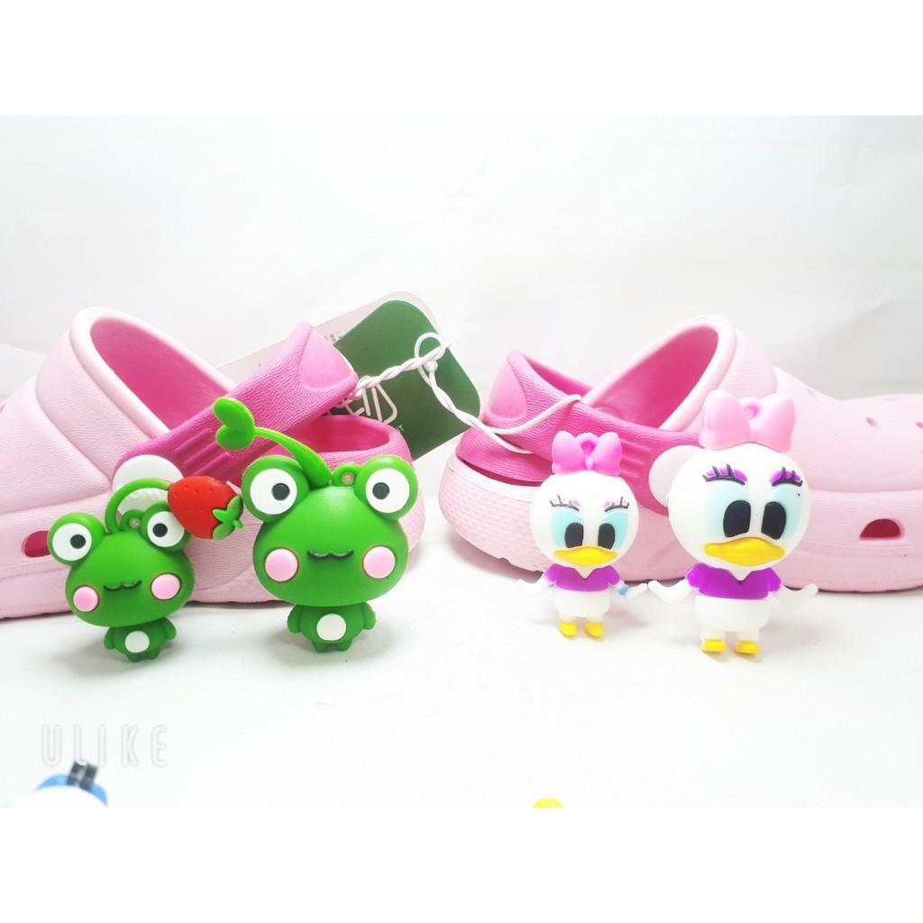 STICKER JIBBITZ gắn dép crocs, sục, dép trẻ em 4D mẫu cute loại TRUNG