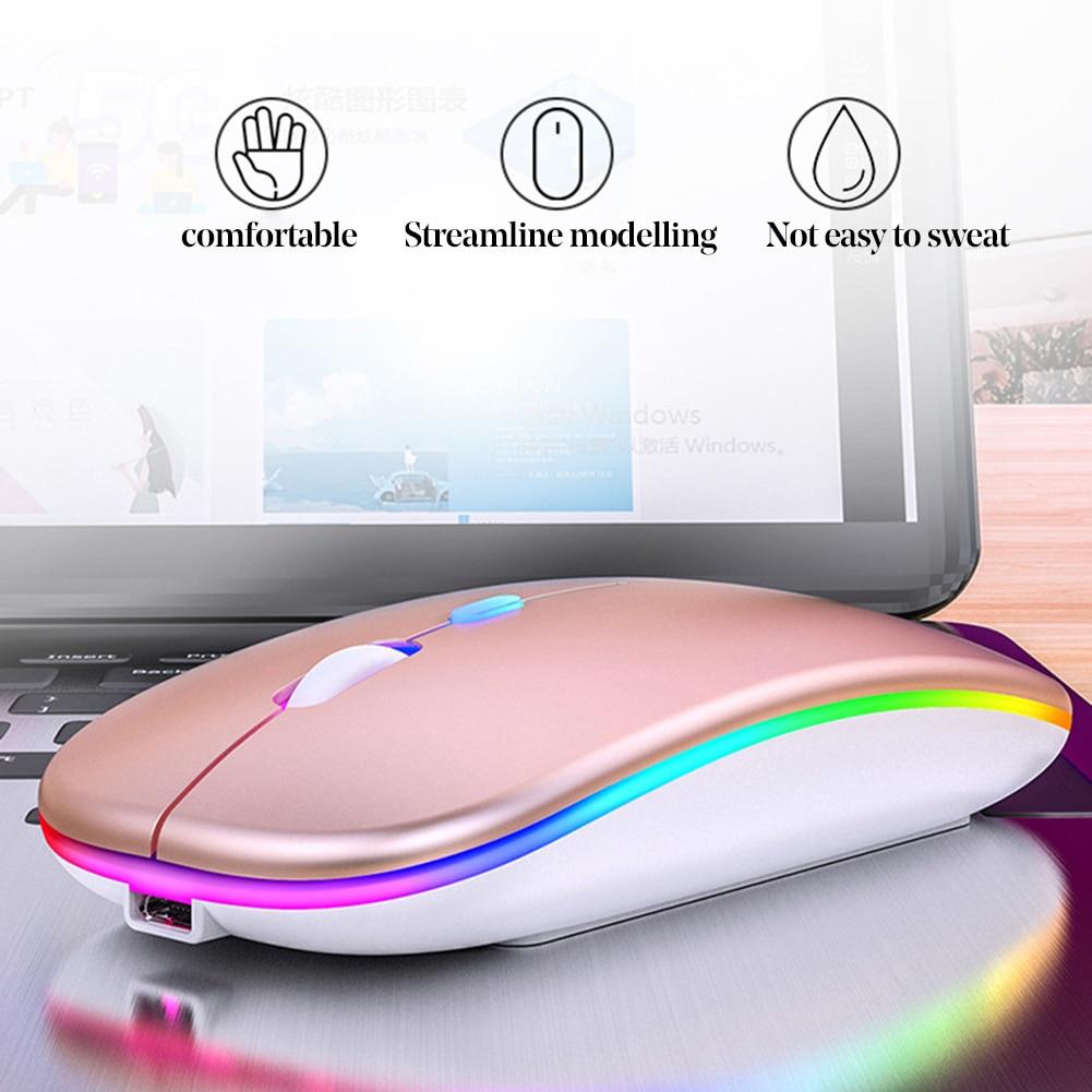 Chuột Máy Tính Không Dây Có Đèn Led