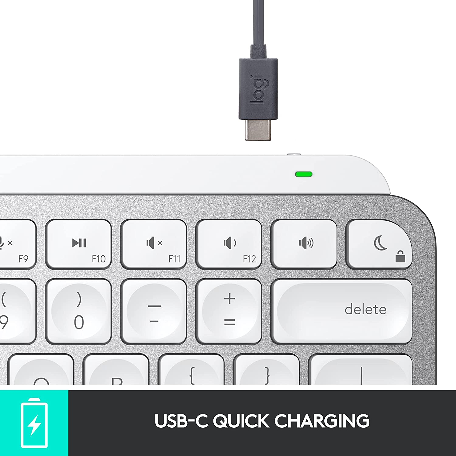 Bàn phím Logitech Mx Keys mini xám (for mac) - hàng chính hãng