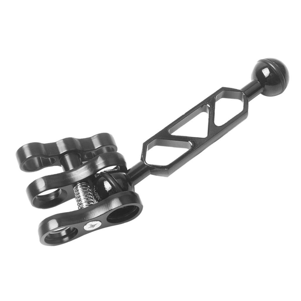 Diving 6" Ball Joint Arm Connector + 2 Clamp Mount F/ Underwater Photography