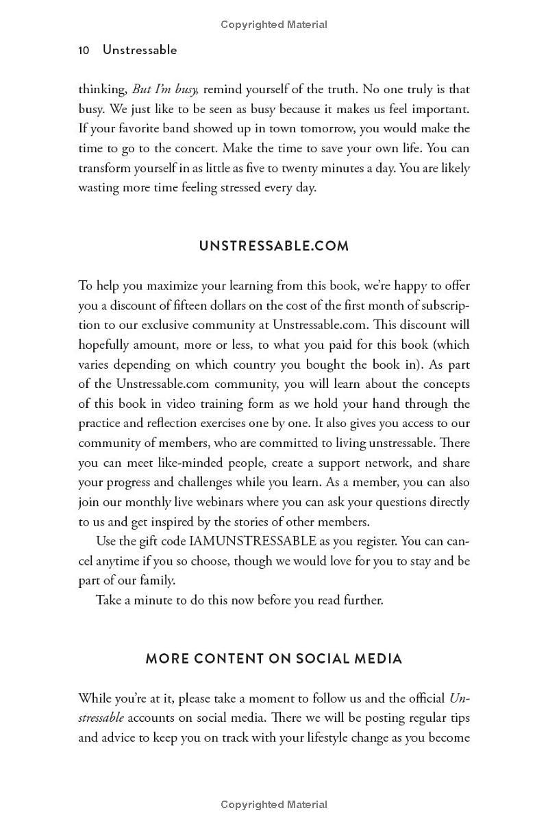 Sách ngoại văn: Unstressable - A Practical Guide To Stress-Free Living