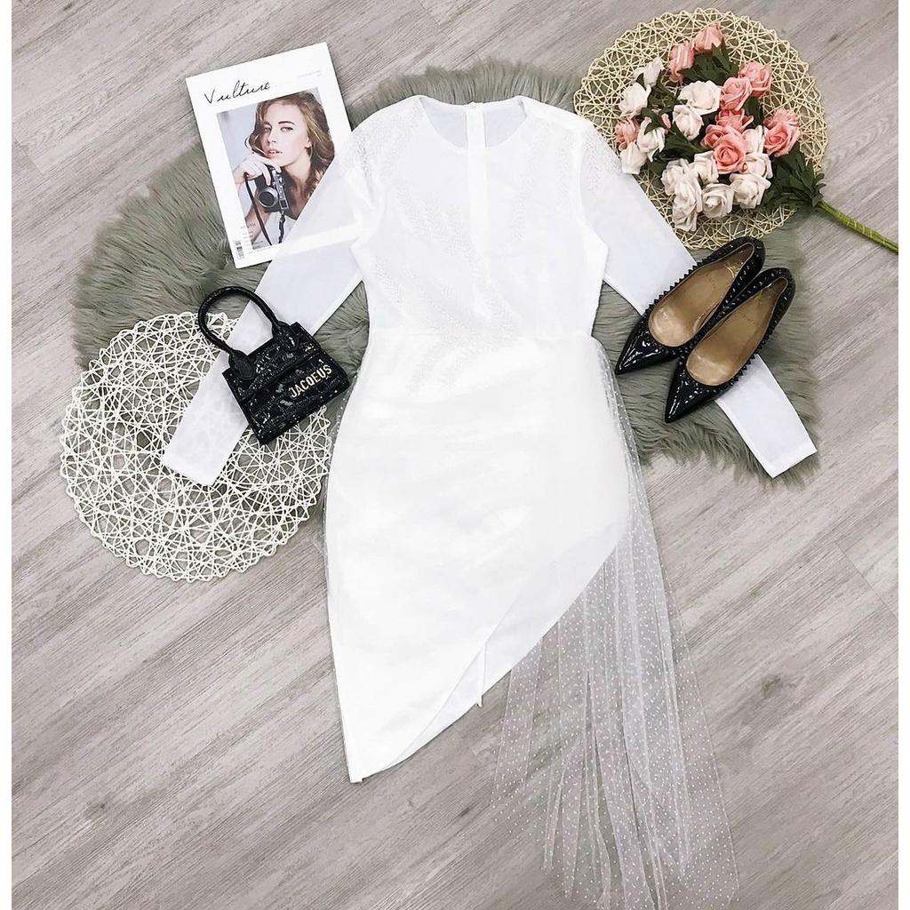 Đầm Midi Đi Chơi LABELLE Màu Trắng TKCC150