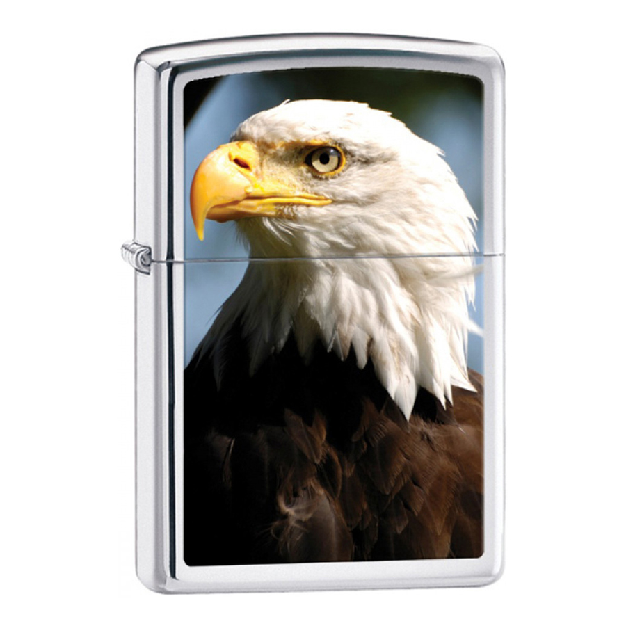 Bật Lửa Zippo 28048 Bald Eagle Polished Chrome