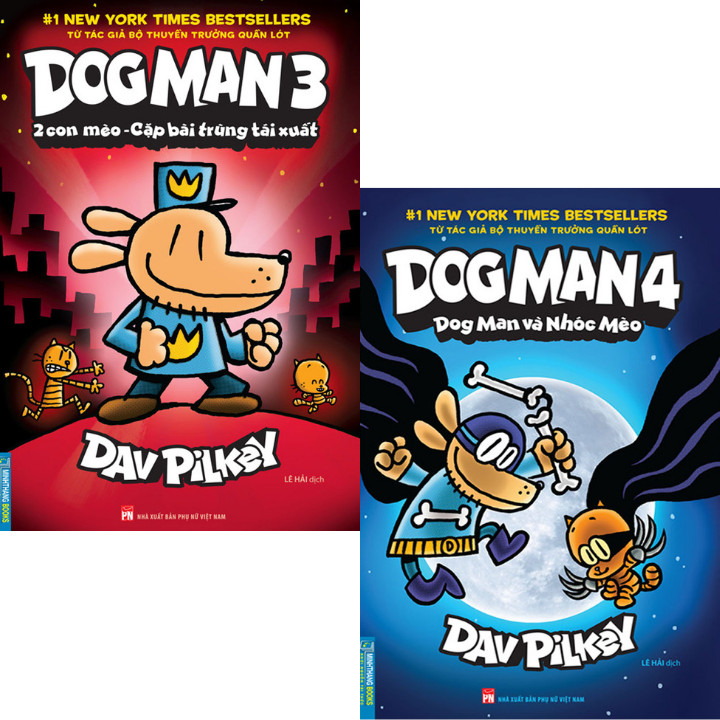 Combo 2 Quyển Dog Man Tập 3 + Tập 4