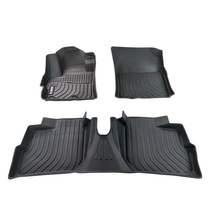 Thảm lót sàn xe ô tô Mitsubishi Mirage G4 Nhãn hiệu Macsim chất liệu nhựa TPV cao cấp màu đen