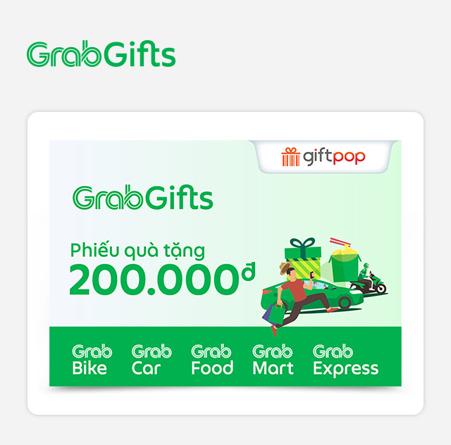 Phiếu Quà Tặng GrabGifts 200K