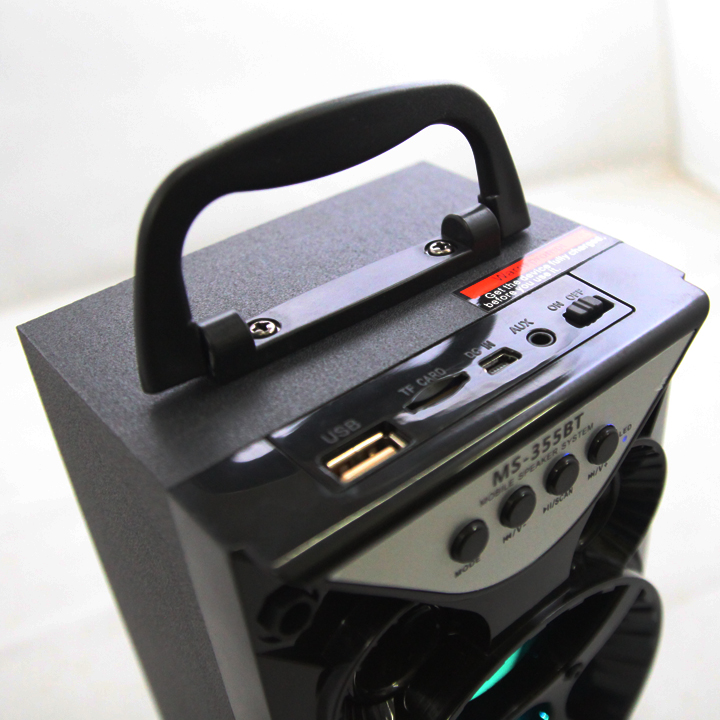 Loa Nghe Nhạc Kéo Xách Tay MS-355BT 6W Hỗ Trợ Bluetooth, USB, Thẻ Nhớ, Nghe Đài FM (Màu giao ngẫu nhiên) - Hàng Nhập Khẩu