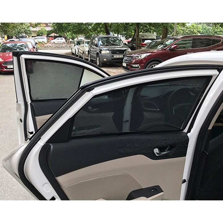 Bộ 4 tấm Rèm che nắng theo xe ô tô Hyundai ACCENT 2017-2023, Tấm che nắng ô tô nam châm tự dính