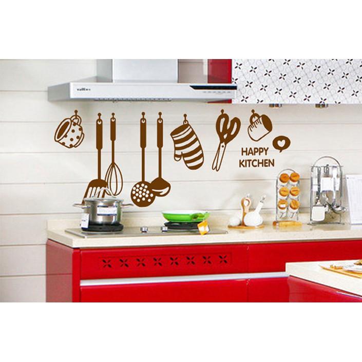Decal trang trí tường hình Dụng Cụ Làm Bếp