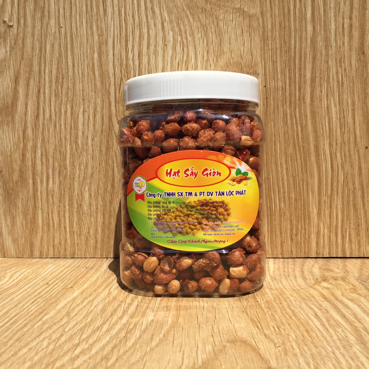 Đậu phộng rang tỏi ớt Tân Lộc Phát 500g