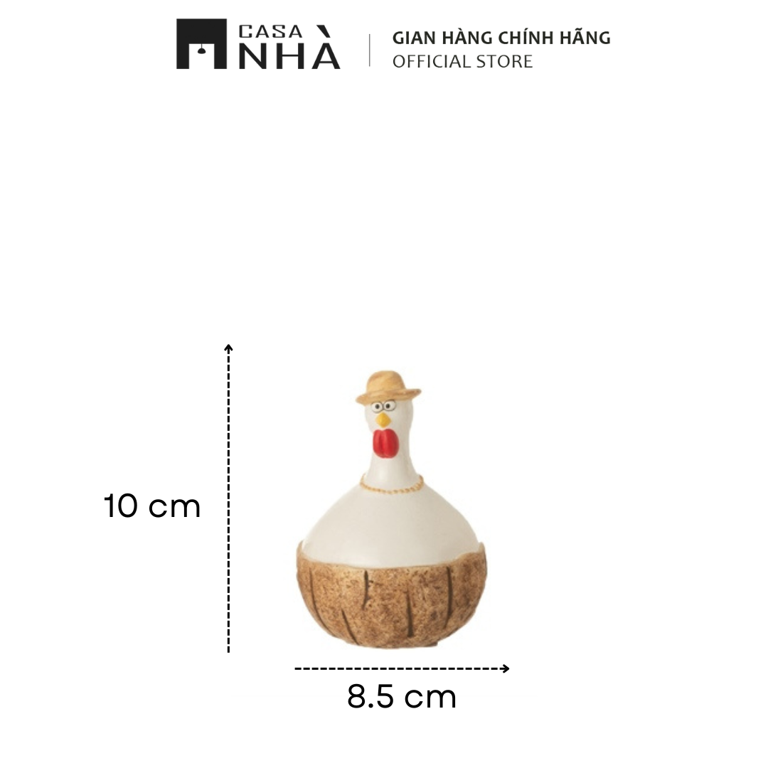Bộ Đôi Gà Trang Trí Độc Đáo Dễ Thương - Phong Cách Hawaii | Casanhà Home Furniture