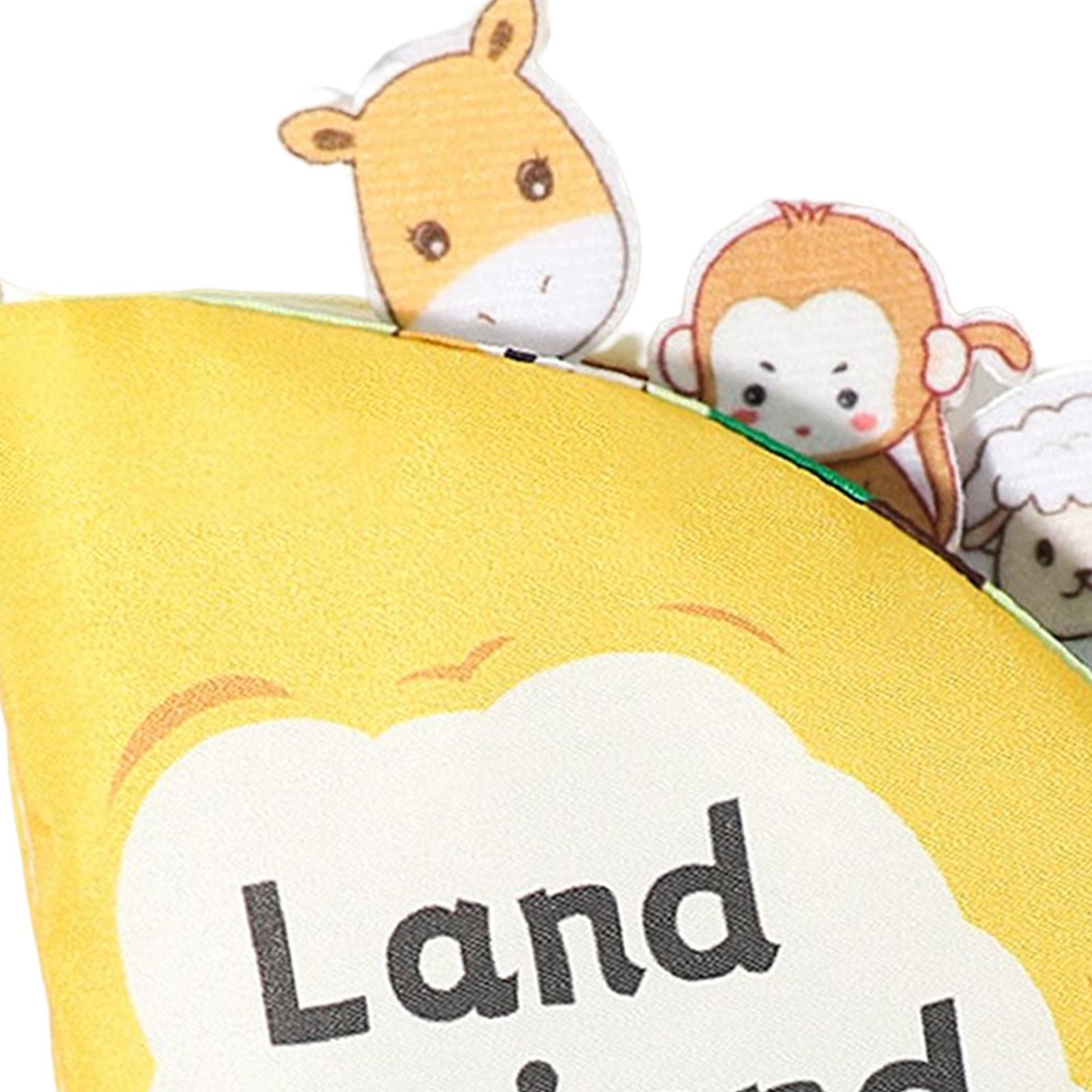Cartoon First Book Early Educational Sensory Toy Memory Rustling Sound for Toddlers Baby