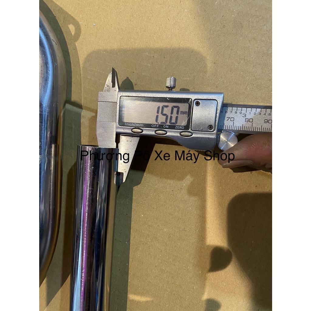 Cổ pô inox 304 gắn cho pô Din/ 4road/ pô lon độ dành cho AB 2022-VARIO 160