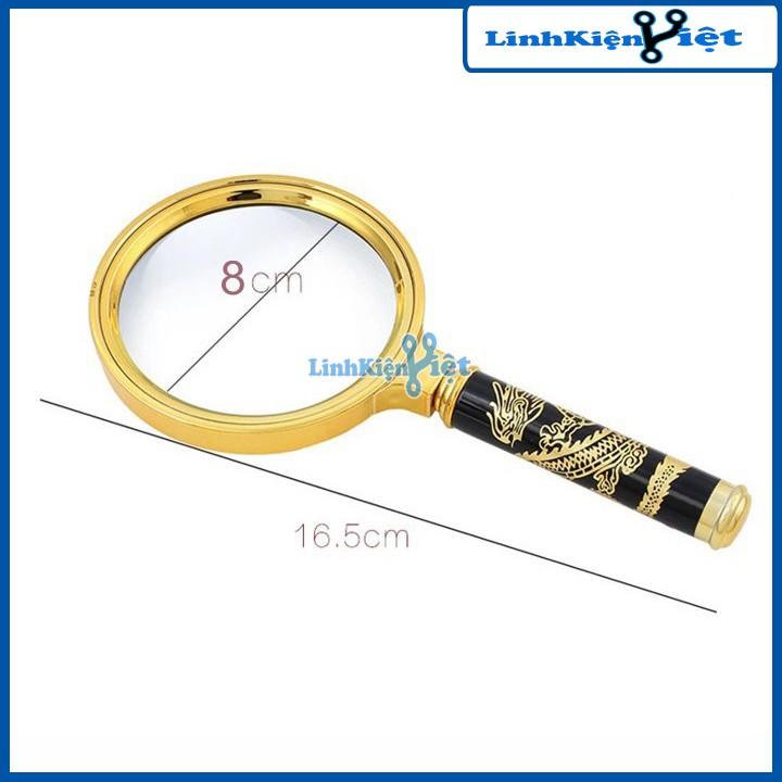 Kính Lúp Cầm Tay Magnifier X4 Tiện Lợi Mạ Vàng