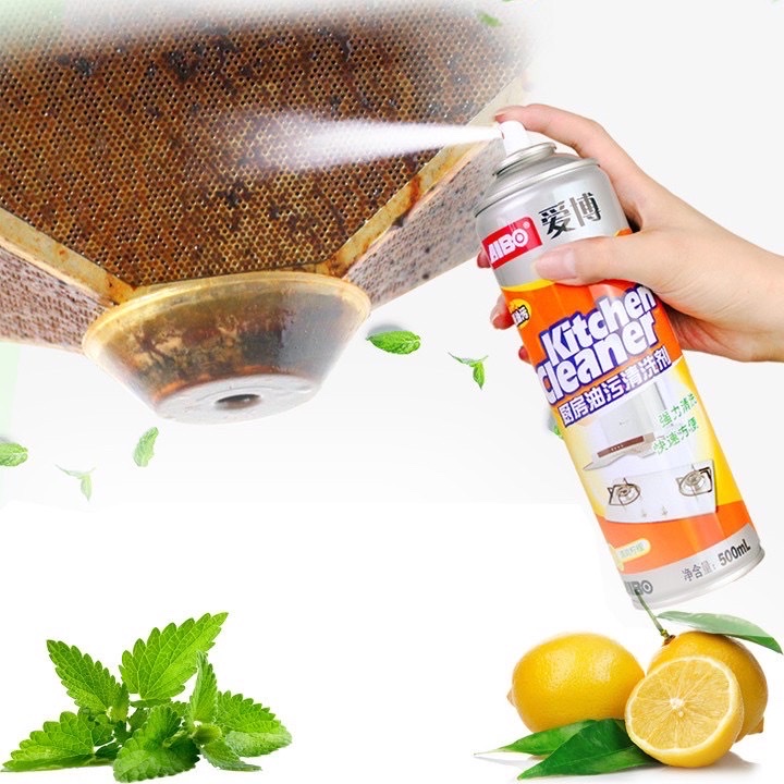 Chai tẩy xịt rửa đa năng vệ sinh bếp Kitchen 500ml ,tẩy các chất bẩn cứng đầu,  hương chanh thơm mát dịu dàng
