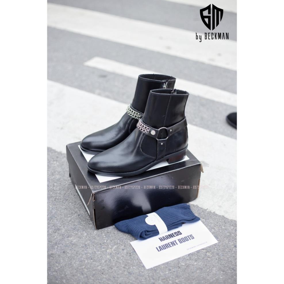 Giầy hàng chất lượng cao Giày nam Harness Boots kiểu dáng đường phố Hót Nhất. Tặng Phụ Kiện