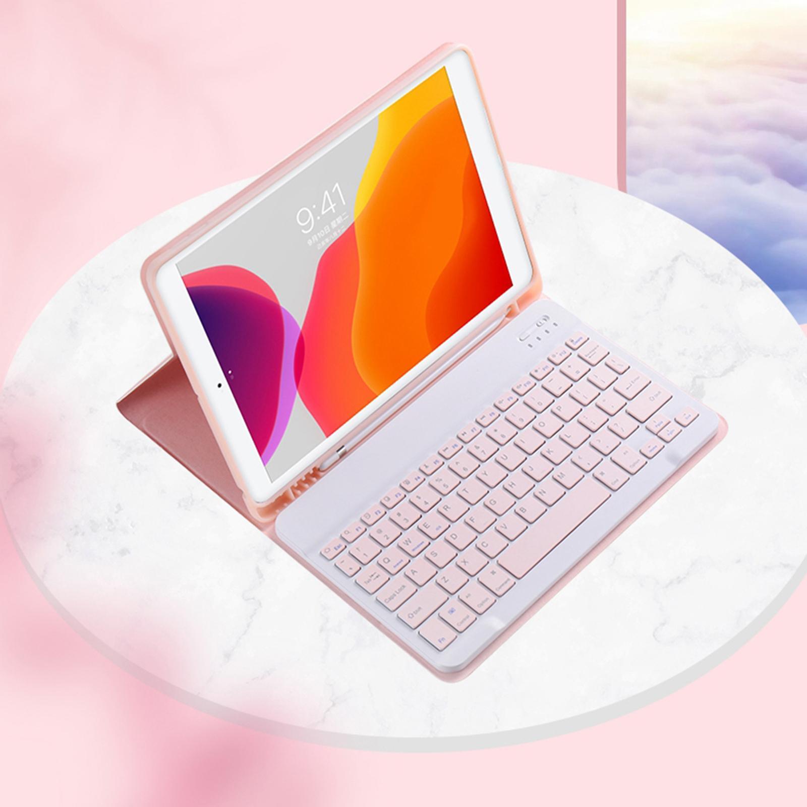 Protection case with keyboard detachable cover A Pink