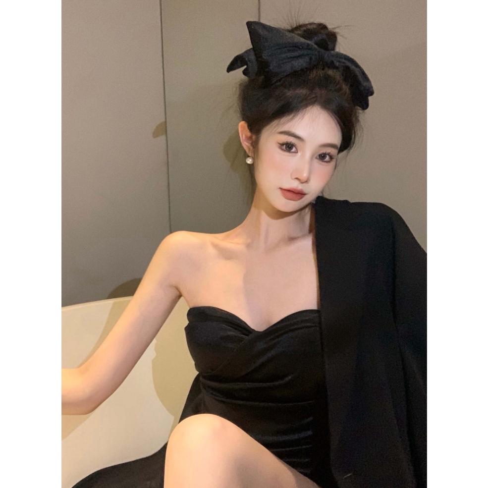 Áo Ống Vải Lụa Có Mút Đệm Phong Cách Retro Ngọt Ngào Cho Nữ coco land - chất cực đẹp- sang chảnh
