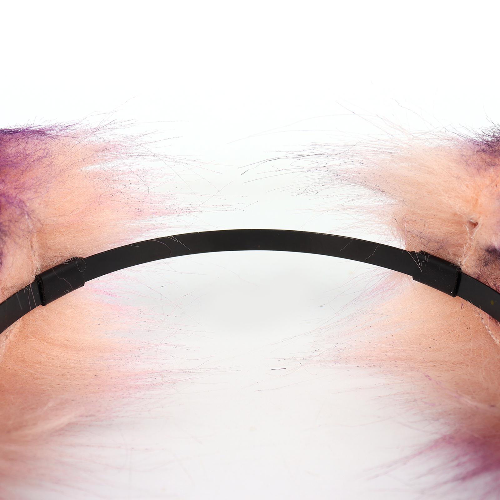 Animals Ear Hair Hoop Cats Costume Accessories Set Cosplay Headwear Dress up Ears and Tail Set for Kids Adults Carnival Role Play Halloween