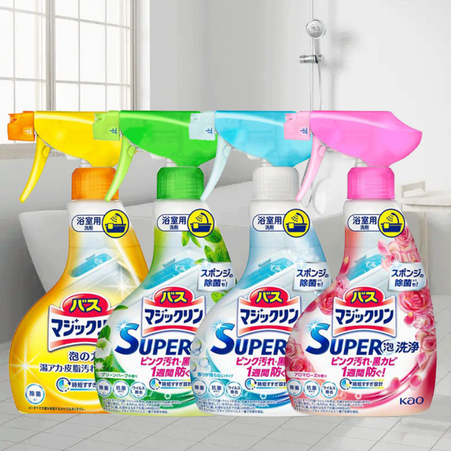 Tẩy cặn canxi Kao Super Nhật Bản 350ml Sạch ố nước kính, bồn rửa sứ, vòi inox, gạch men phòng tắm