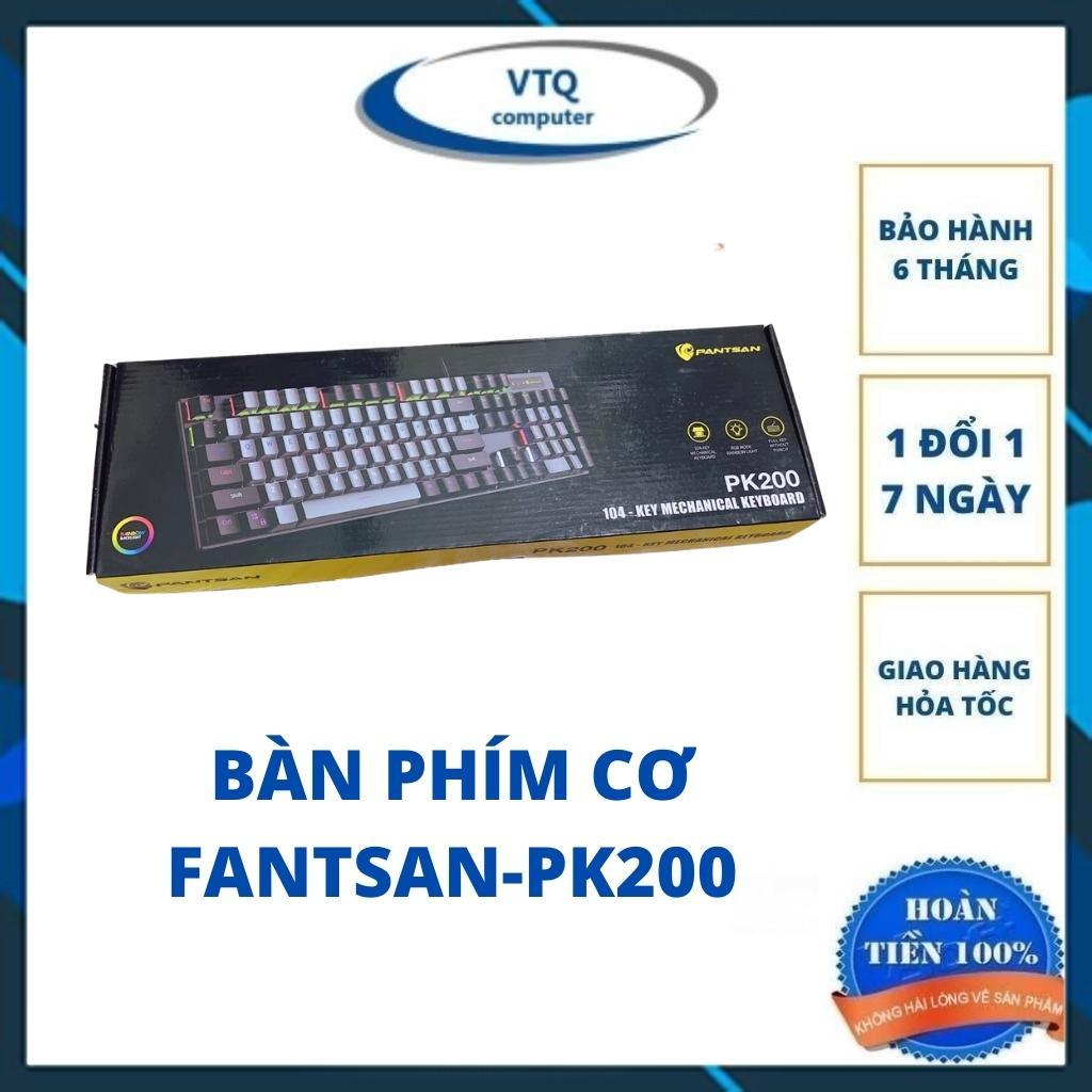 Bàn Phím Cơ Led đổi màu Pantsan Pk200 Gaming cao cấp -Nhiều chế độ led - cảm giác chơi game cực đã BH 12th