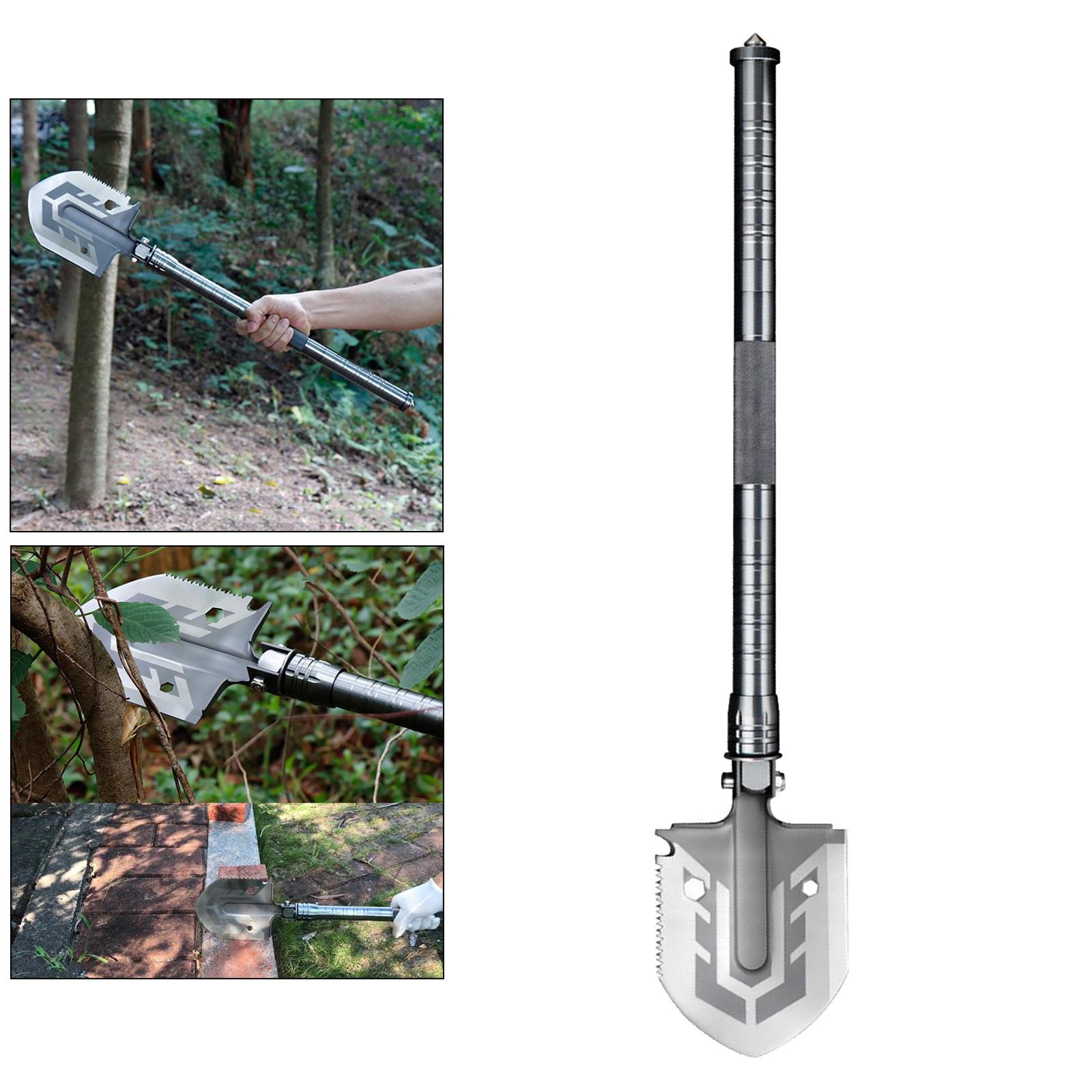 Folding Shovel, Portable Multi-Tool Tactical Entrenching Tool for Outdoor, Camping, Hiking
