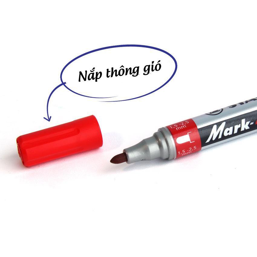 Hộp 10 Bút lông dầu đầu tròn STABILO Mark-4-all PERMANENT (MK651/10)