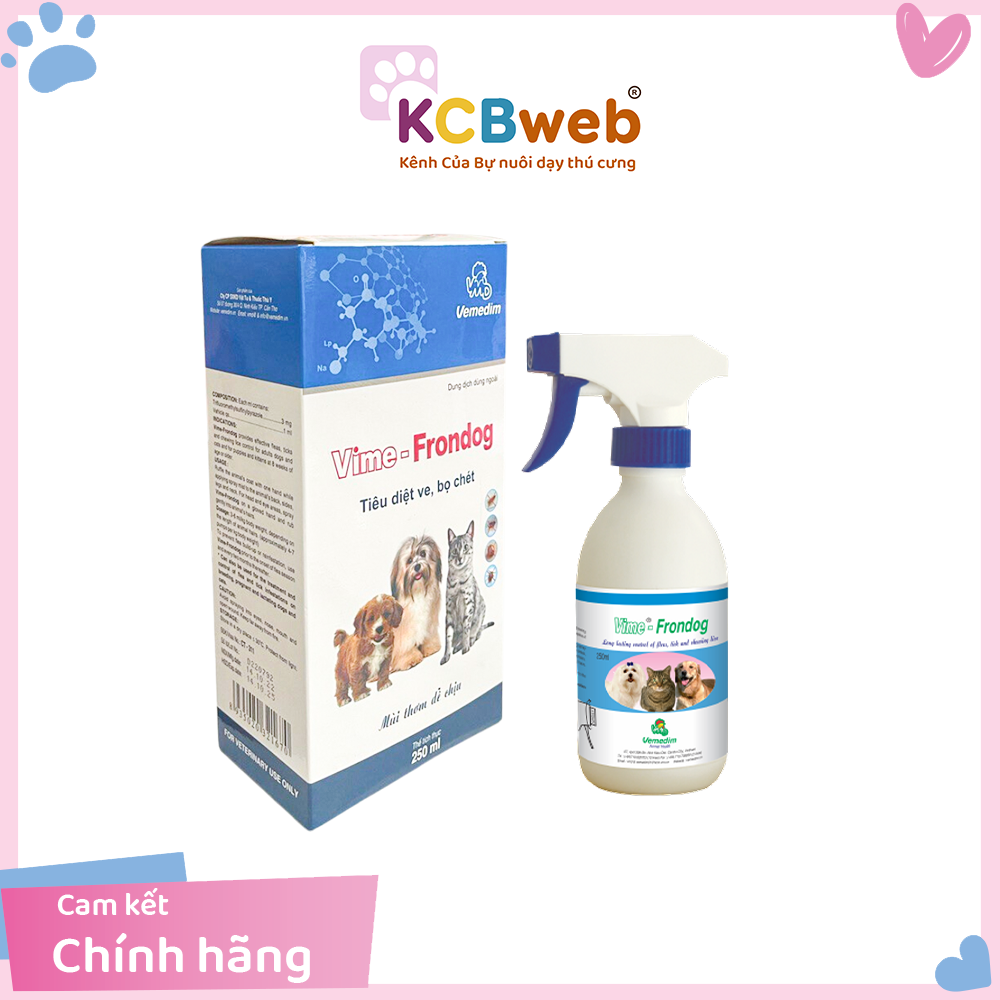 Dung dịch xịt bên ngoài ve, rận, bọ chét cho thú cưng