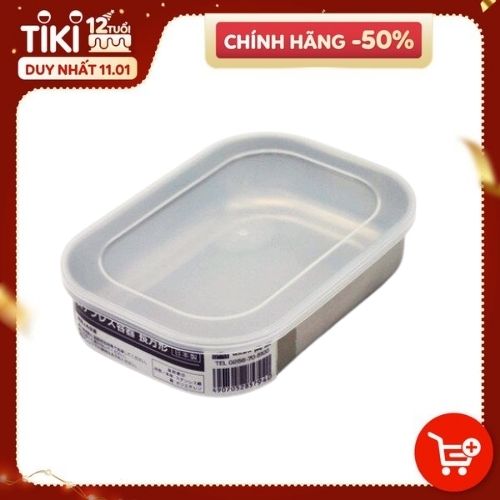 Hộp Đựng Thực Phẩm Echo Hình Chữ Nhật Bằng Inox Cao Cấp Hàng Nội Địa Nhật