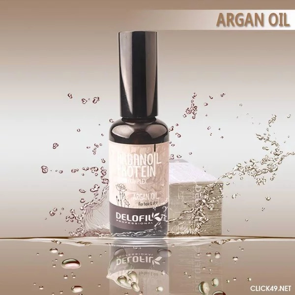 Tinh dầu Argan Protein Delofil 50ml nuôi dưỡng phục hồi tóc hư tổn