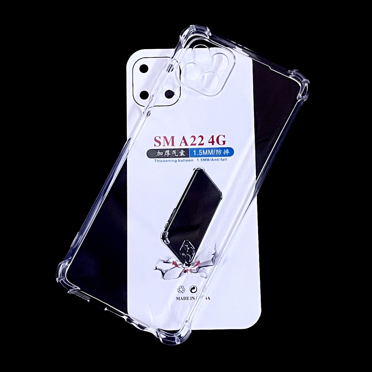 Ốp lưng silicon trong suốt chống sốc 4 cạnh cao cấp cho Samsung Galaxy 22 4G