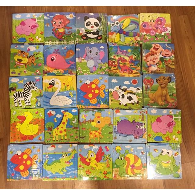 Tranh Ghép Gỗ Thông Minh 9 Mảnh Puzzle - Tranh Ghép Gỗ 9 Mảnh