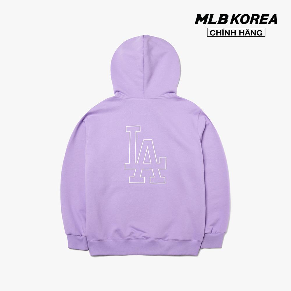 MLB - Áo hoodie phối mũ Basic Big Logo Wapen 3AHDB0214