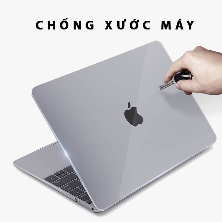 [8 Màu] Combo Case, ốp kèm miếng phủ phím dành cho Macbook - Tặng nút chống bụi màu ngẫu nhiên - Hàng Chính Hãng SMTech