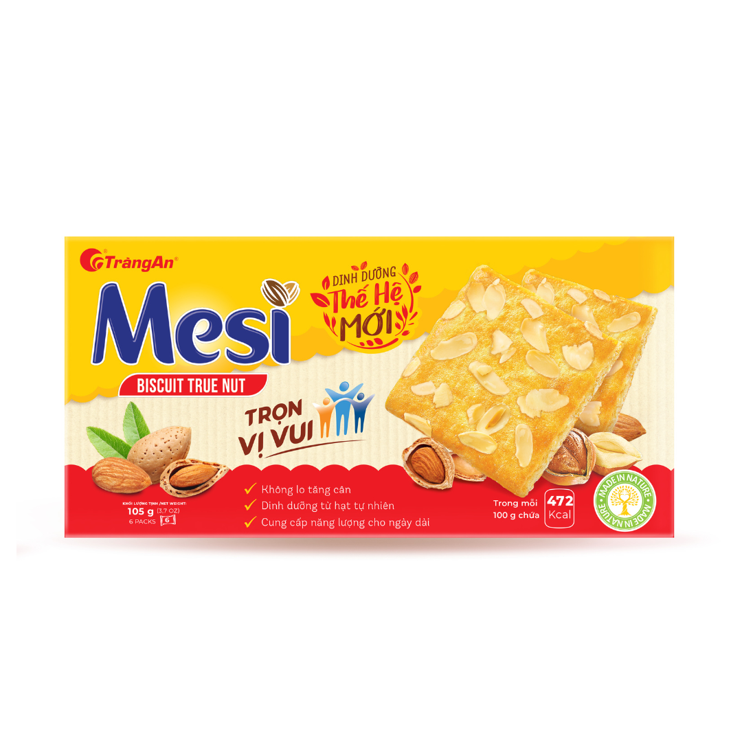 Bánh quy hạt dinh dưỡng Mesi hộp 105G