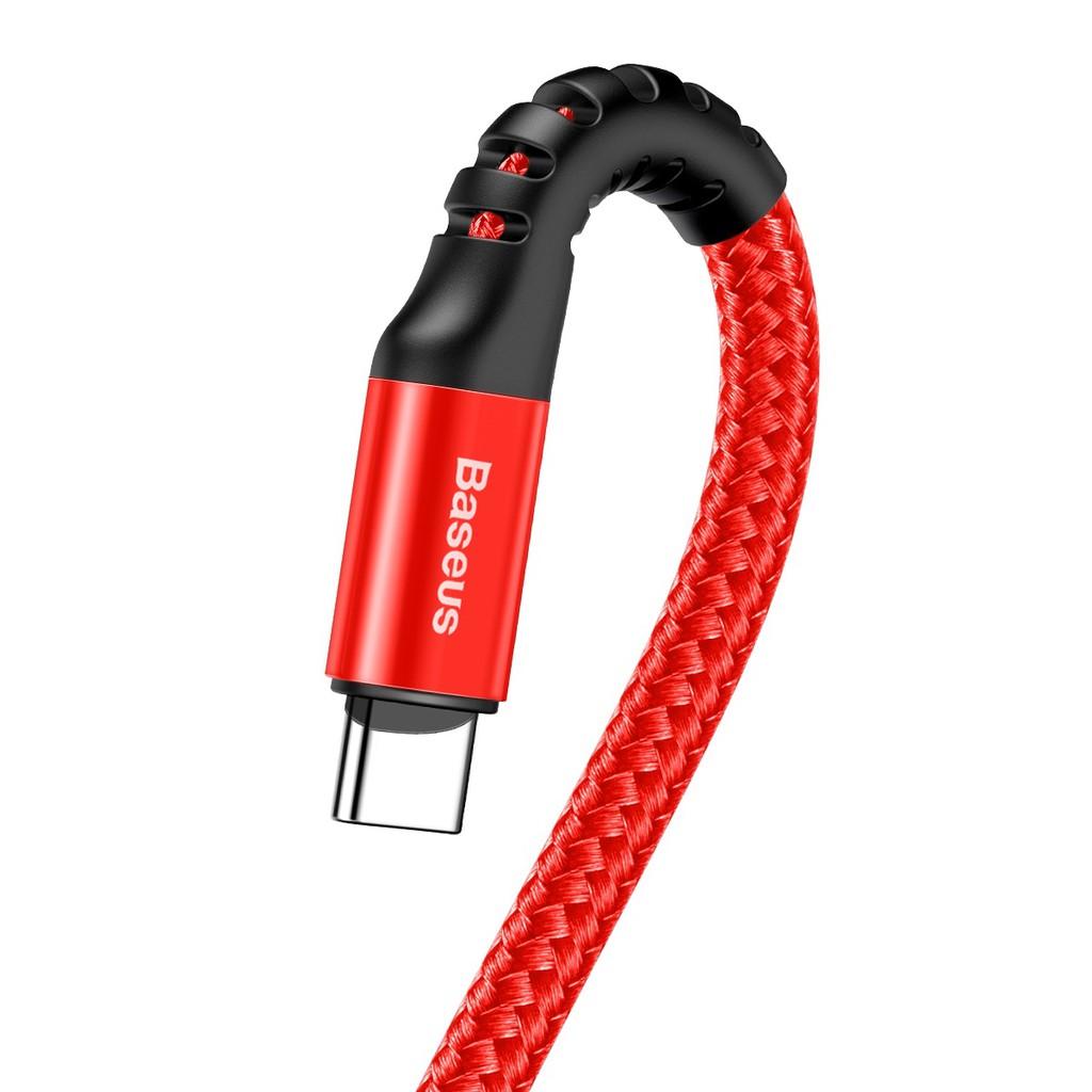 Cáp sạc dây xoắn Baseus đầu Type C - Fish Eye Spring Data sạc nhanh 2A chiều dài linh động - Hàng Chính Hãng