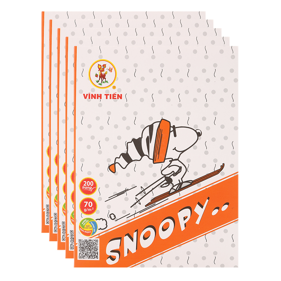 Tập VT 200 Trang Spoony ĐL 70Gsm Dòng Kẻ Ngang- T125