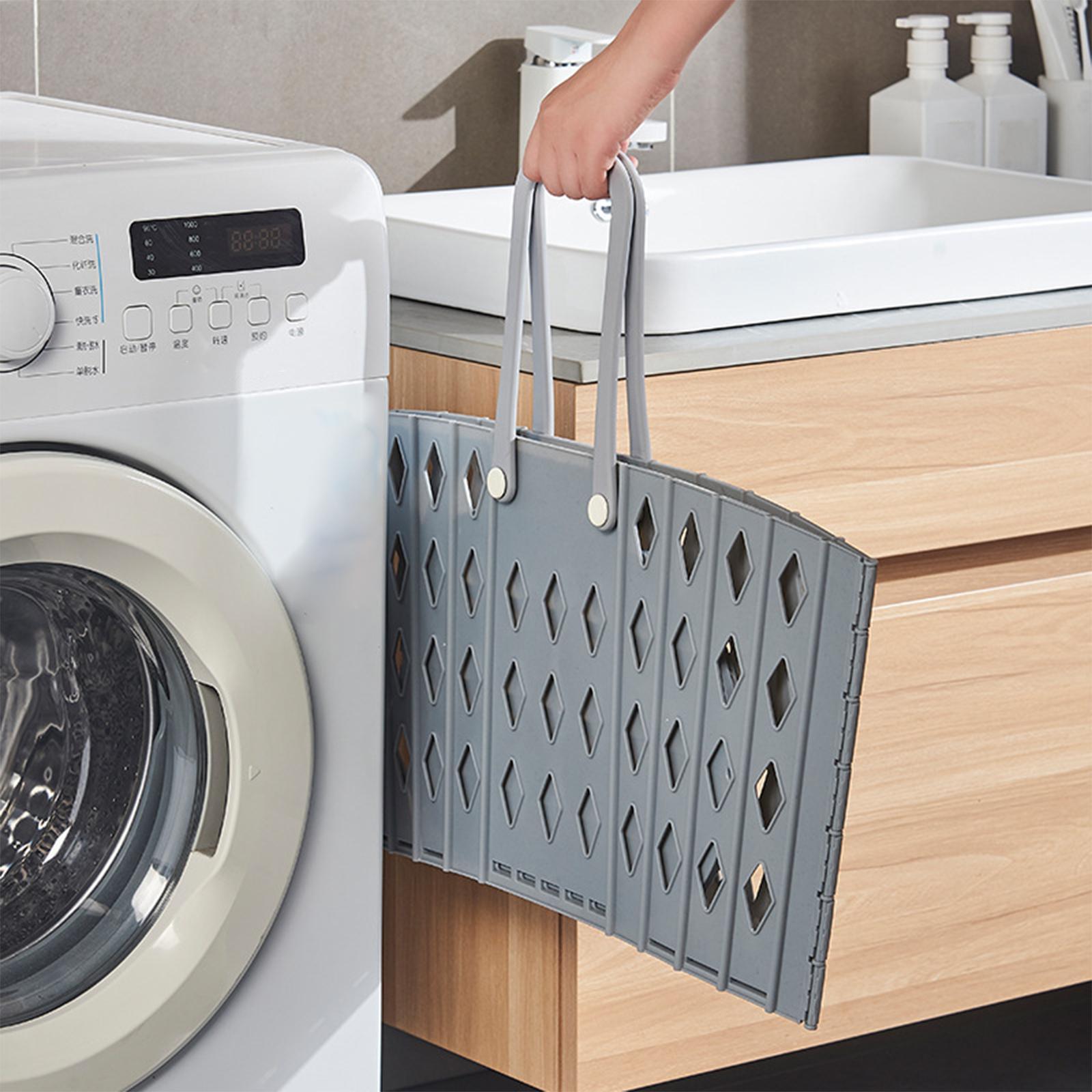 Laundry Basket Hamper Storage Organizer Basket for Dorm Bathroom Living Room