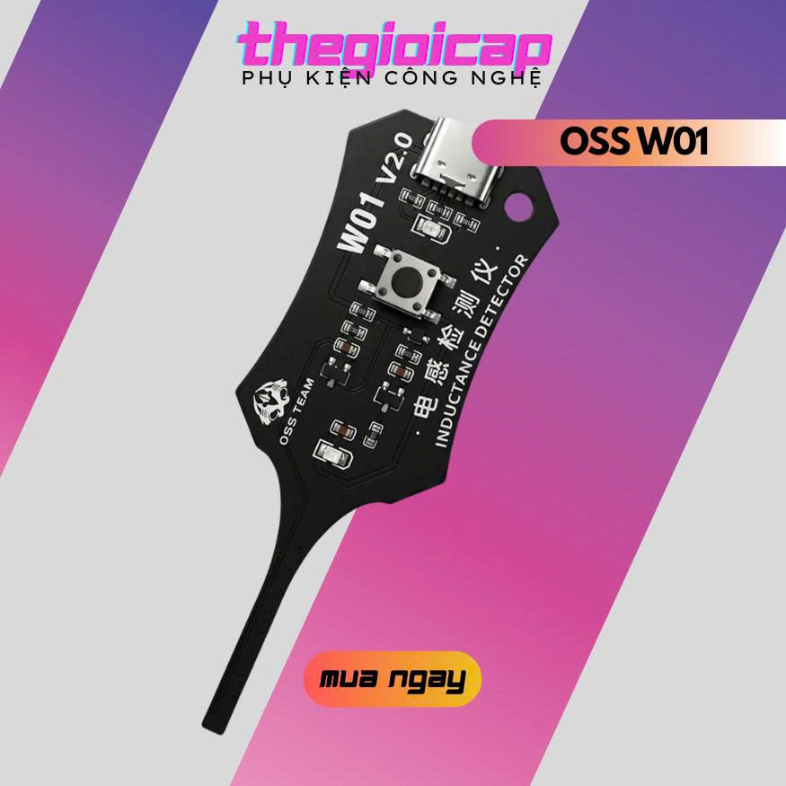 Máy Kiểm Tra Cuộn Cảm OSS W01 2.0 (Cổng Type-C) - Dụng Cụ Chẩn Đoán Lỗi Bo Mạch Điện Thoại Chuyên Nghiệp - Hàng Nhập Khẩu
