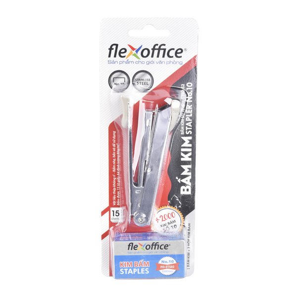 Bộ bấm kim và kim bấm Flexoffice FO-ST02-S2