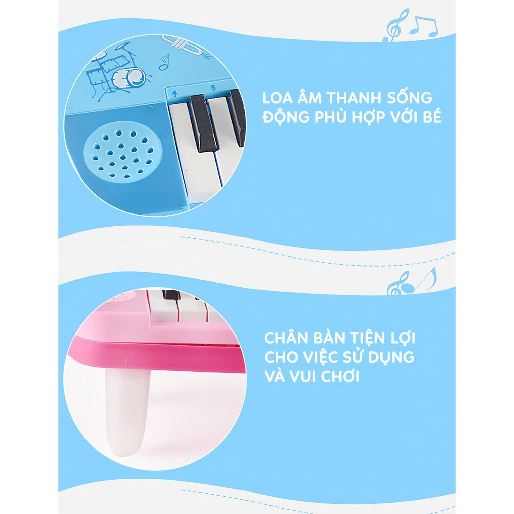 Đồ Chơi Cho Bé Đàn Piano 32 Phím Kèm Micro Chuẩn Âm