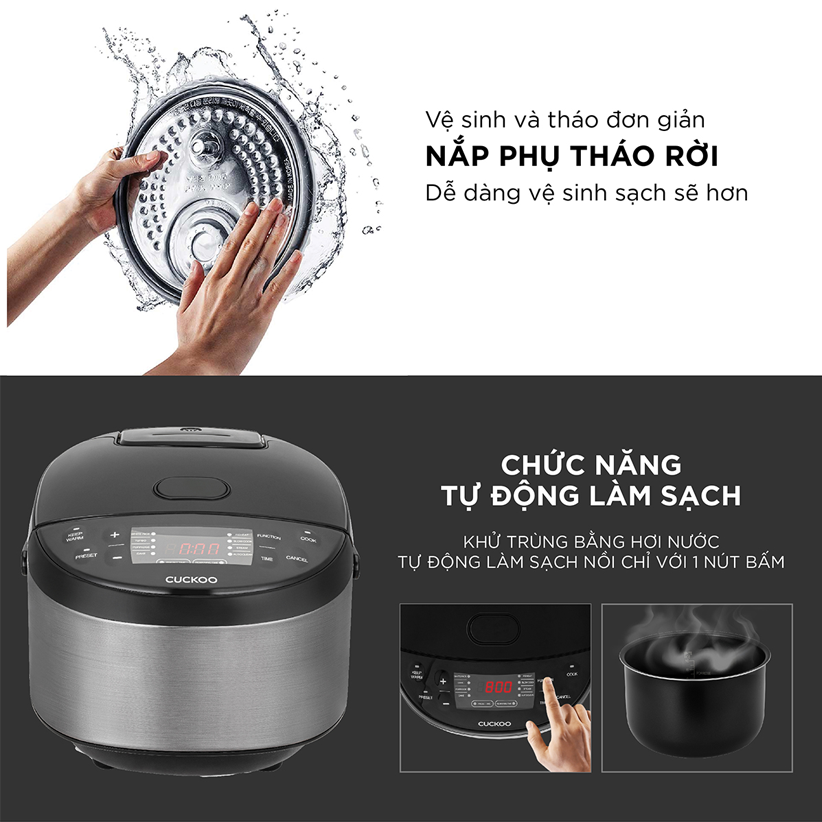 Nồi cơm điện tử Cuckoo 1.08L lít CR-0680F - Hàng chính hãng