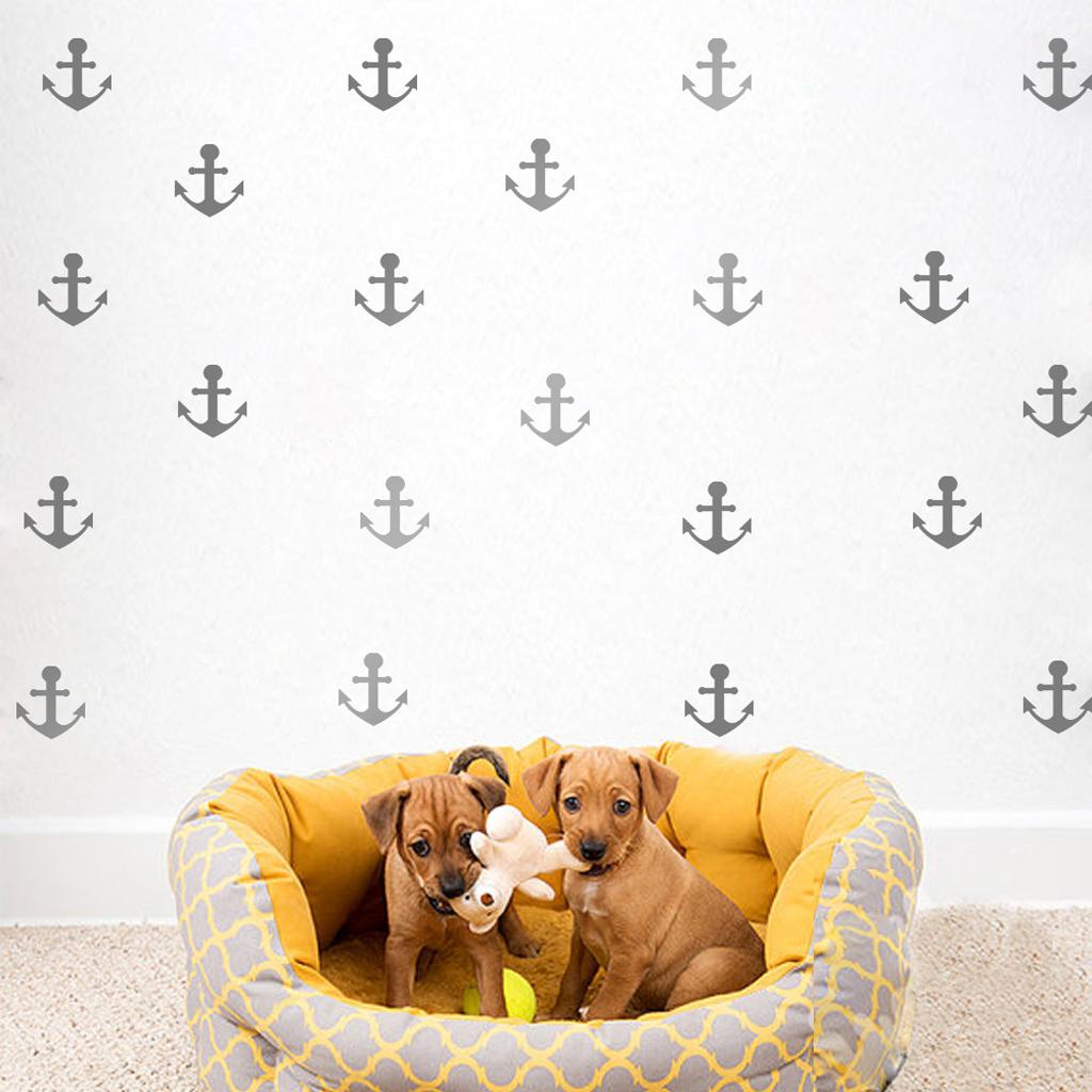 Anchor Wall Decal Removable Sticker Home Room Nursery Xmas DIY Decoration Gold