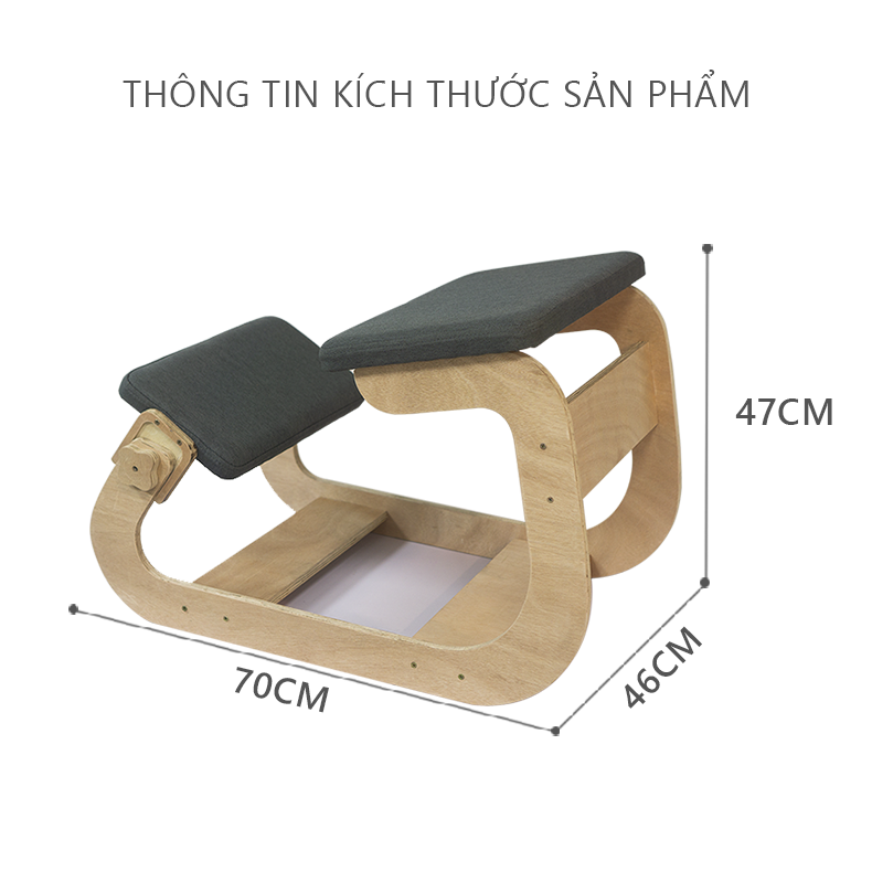 Ghế quỳ chống gù thông minh theo công thái học thương hiệu IGA - GP266