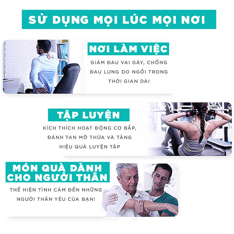 Máy Massage Cầm Tay VinBuy - 6 Cấp Độ, Hỗ Trợ Mát Xa Chuyên Sâu, Giảm Đau Cơ, Cứng Khớp