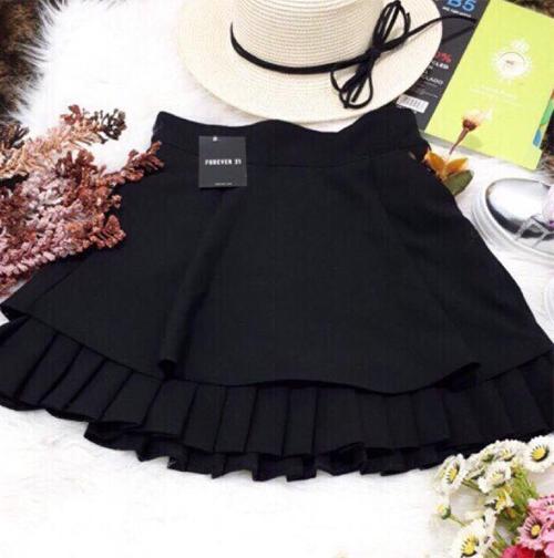 Chân Váy Xòe Phối Dập Li Nhỏ MT280 (có lót quần