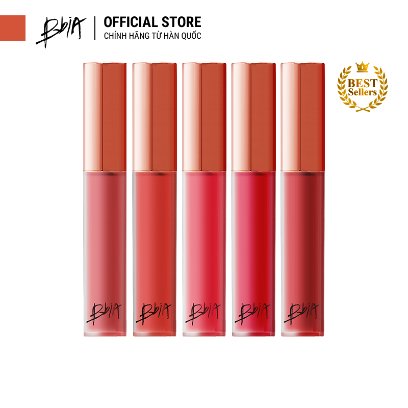 Son Kem Lì Bbia Last Velvet Lip Tint - 16 More Graceful 5g (Màu hồng đào sữa)